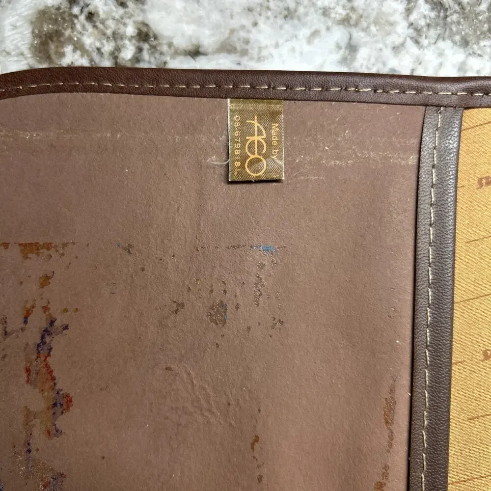 Pierre Balmain Paris Leather Portfolio Bag And Binder RARE Vintage Day Planner??